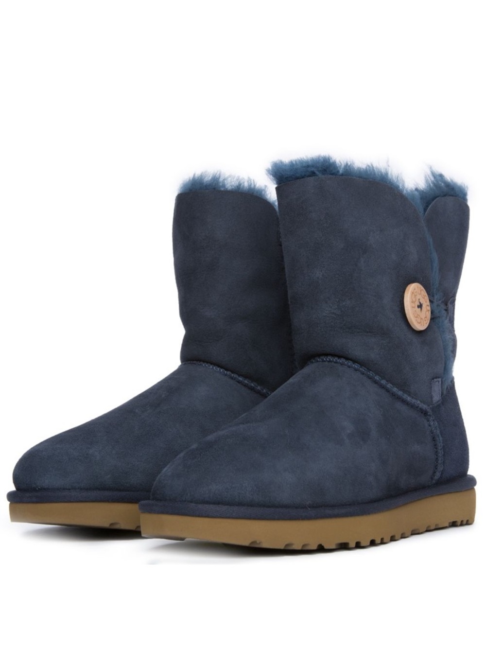 UGG Women’s Bailey Button II Booy, Navy, size 7